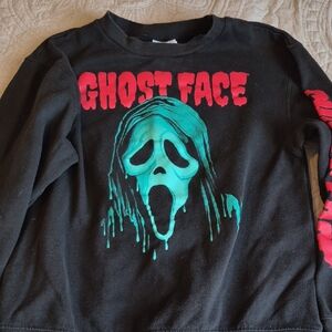 Ghost Face Black Sweatshirt
